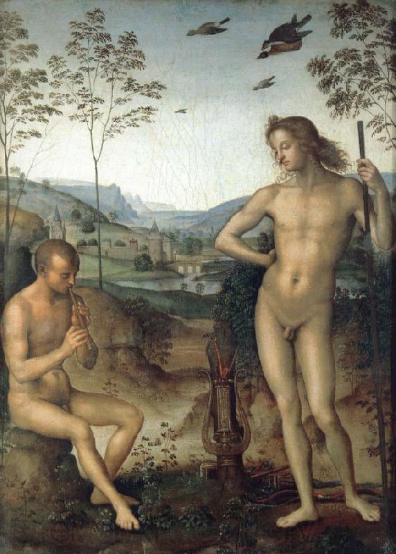 Pietro vannucci called IL perugino Apollo and Marilyn income Ah Germany oil painting art